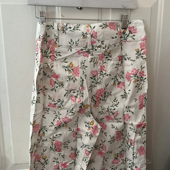 BILLABONG BACK AT IT FLORAL LINEN PANTS: WHITE: NWT: SZ 31 - Picture 6 of 7